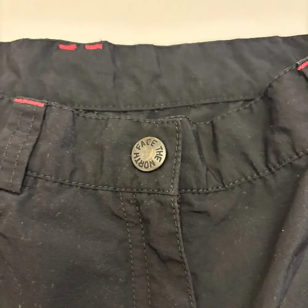The North Face Youth XL Black Hiking Cargo Shorts Elastic Waist